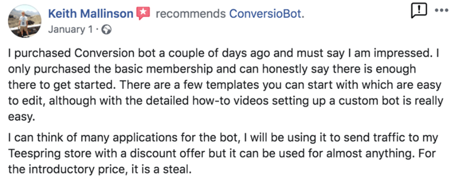 chatbot recommend